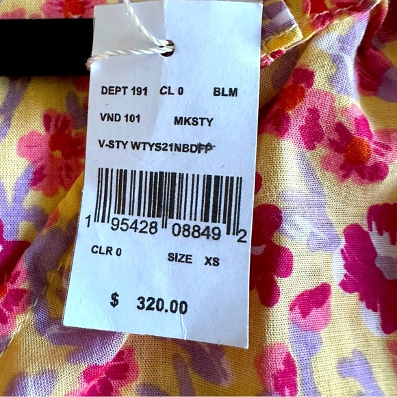 Poupette St. Barth Womens Triny Mini Dress Ruffles Floral Sz XS Bloomcore Girly - Picture 6 of 14